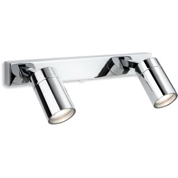 Image of Firstlight - Pinnacle 2 Light Spotlight Bar Polished Chrome IP44