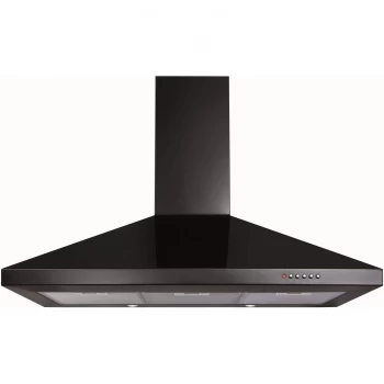 Image of CDA 90cm Chimney Cooker Hood - Black