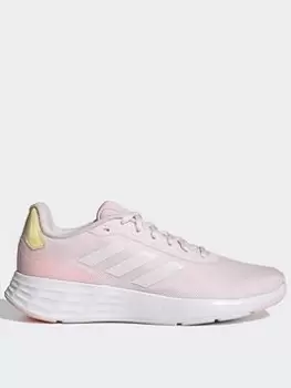 Image of adidas Start Your Run Shoes, Pink/White, Size 6, Women