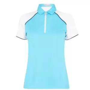 Image of Callaway quarter Zip Blouse Ladies - Blue