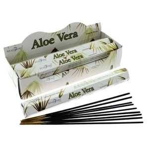 Image of Aloe Vera (Pack Of 6) Stamford Hex Incense Sticks