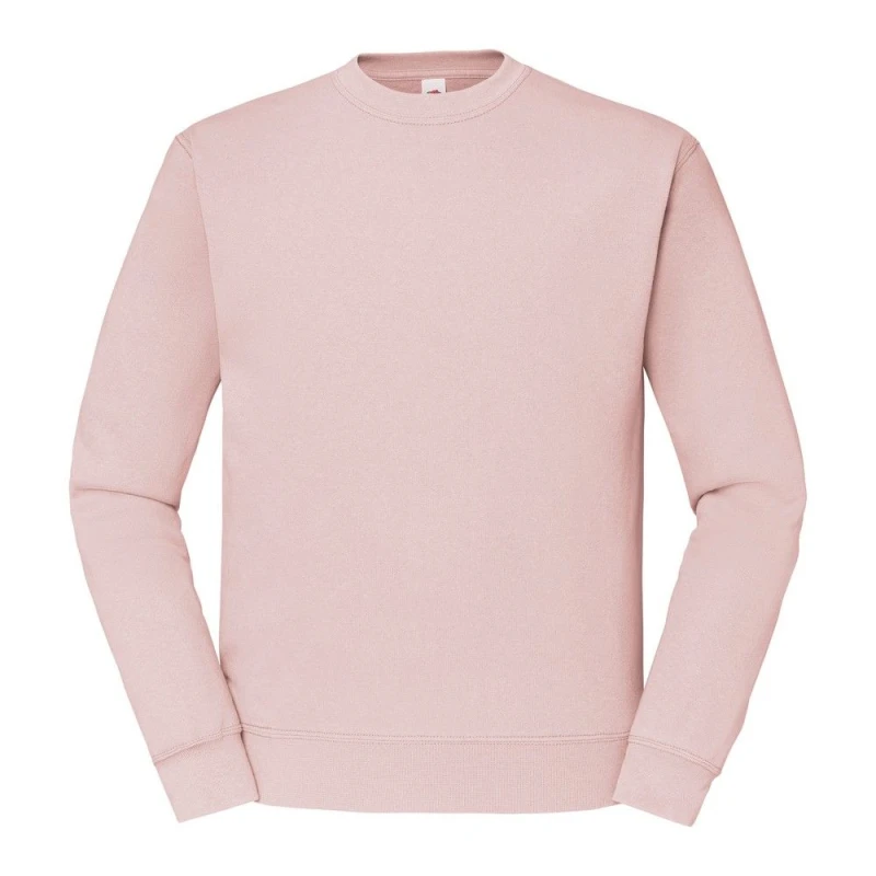 Image of Fruit Of The Loom Fruit of the Loom Men Classic 80 20 Set-in Sweatshirt in Rose Size: Small Rose S Male 5063238613089
