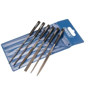 Image of Draper 6 Piece Soft Grip Needle File Set