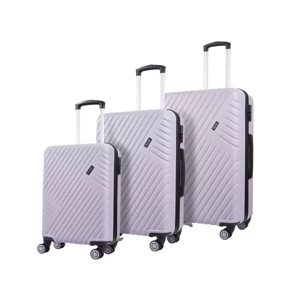 Image of Rock Luggage Santiago EA67701 Purple Suitcase 3Pcs Set