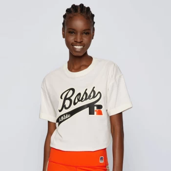 Image of Hugo Boss X Russell Athletic Evarsy T-Shirt White Size L Women