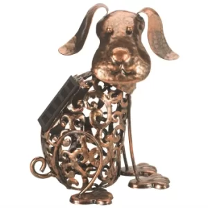 Image of Solar Silhouette Dog 21.5x22x19cm