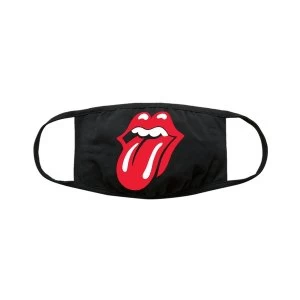 Image of The Rolling Stones - Classic Tongue Face Mask - Black