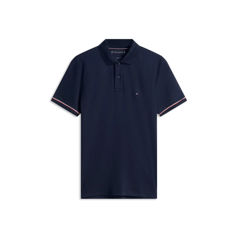 Image of Tommy Hilfiger Mens LiquidTip Short Sleeve Polo Shirt Desert Sky male S