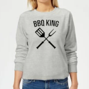 Image of BBQ King Womens Sweatshirt - Grey - 5XL