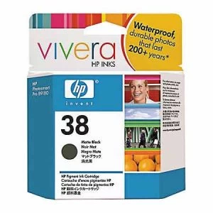 Image of HP 38 Matte Black Ink Cartridge