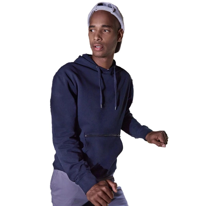 Image of Kustom Kit Mens Pique Regular Hoodie in Navy Size: Small Navy Male S