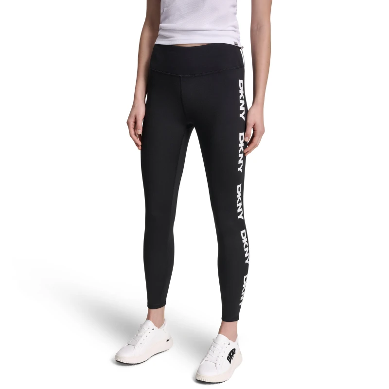 Image of DKNY HW 7/8 Legg Ld62 Black/White female 8 (XS)