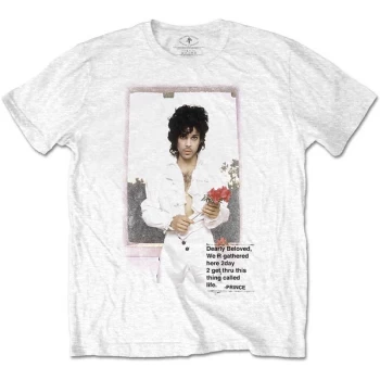 Image of Prince - Beautiful Photo Unisex Medium T-Shirt - White