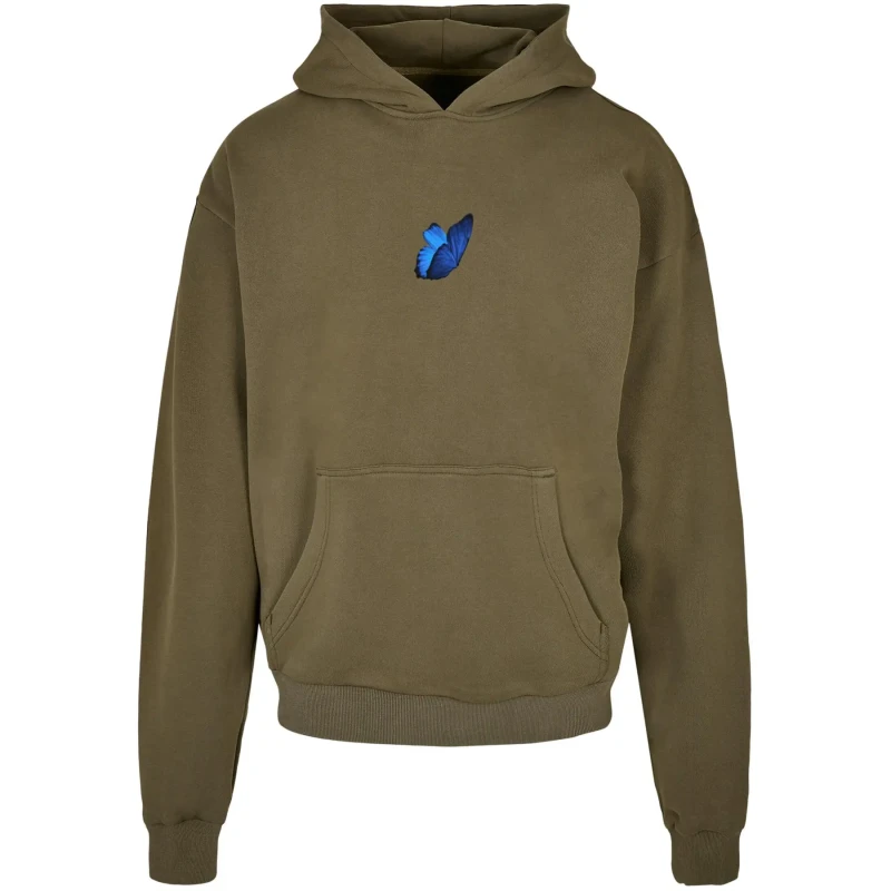 Image of mister tee Oversized hoodie Mister Tee Le Papillon Heavy Vert Unisex XS
