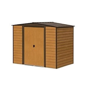 Image of Rowlinson Woodvale Metal Apex Shed without Floor 8 x 6 ft