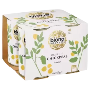 Image of Biona Organic Chickpeas 4 Tins x 400g