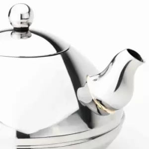Image of Bredemeijer Teapot Double Wall Minuet Ceylon Design 1.4L In Polished Steel