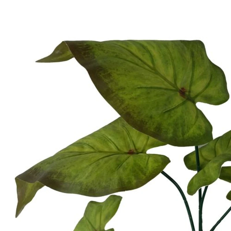 Image of Leaf 50cm Artificial Green Plastic Leaf Stem