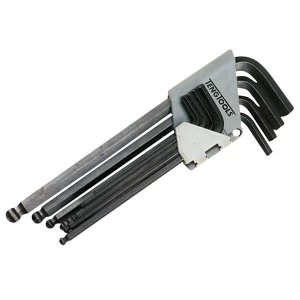 Image of Teng Ball Point Hexagon Key Set of 9 Imperial (5/64-3/8in)