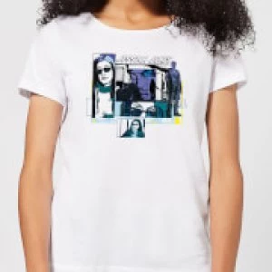 Image of Marvel Knights Jessica Jones Comic Panels Womens T-Shirt - White - M