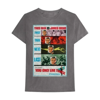 Image of James Bond 007 - You Only Live Twice Unisex Medium T-Shirt - Grey