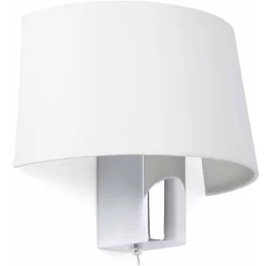 Image of White wall light Hotel H26,5cm 1 bulb