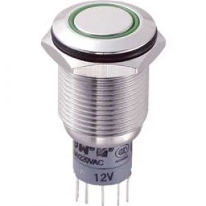 Image of Tamper proof pushbutton 250 V AC 3 A 2 x OnOn