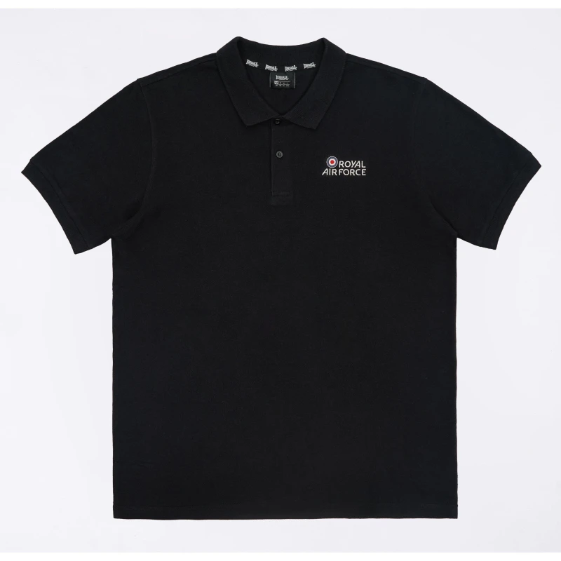 Image of Lonsdale RAF Polo Mens - Black S