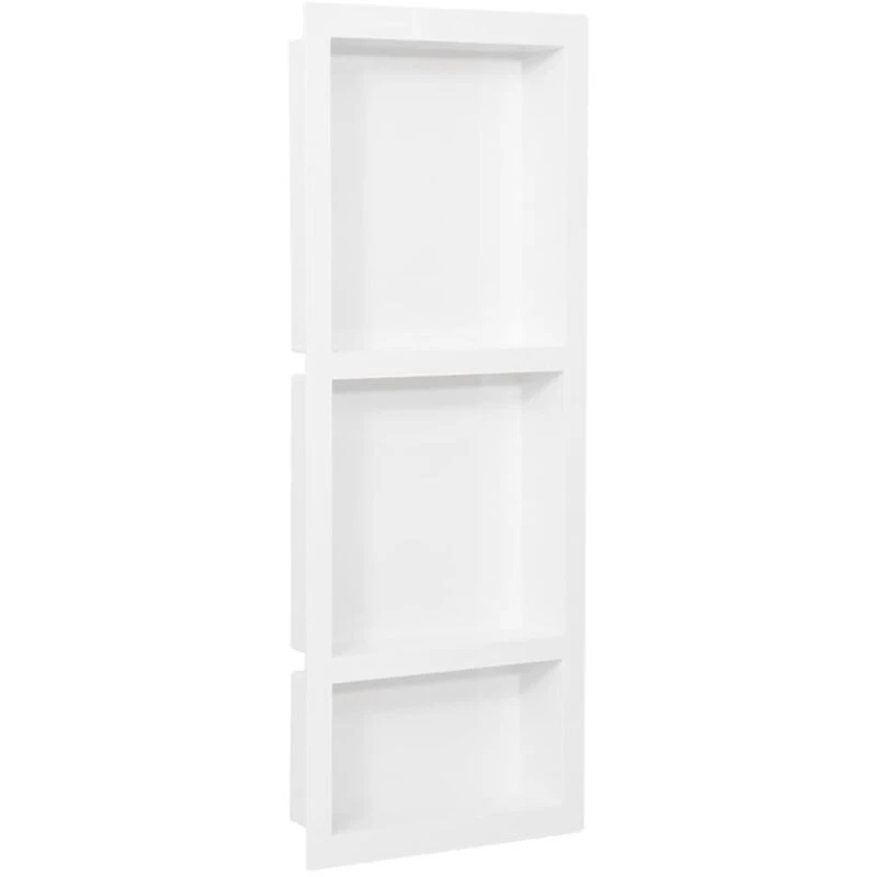 Image of VIDAXL Vidaxl - Shower Niche with 3 Compartments High Gloss White 41x99x9cm 8720286802861