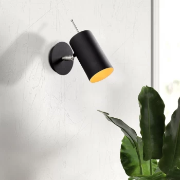 Image of Kem - 6381 Black Nickel Wall Lamp