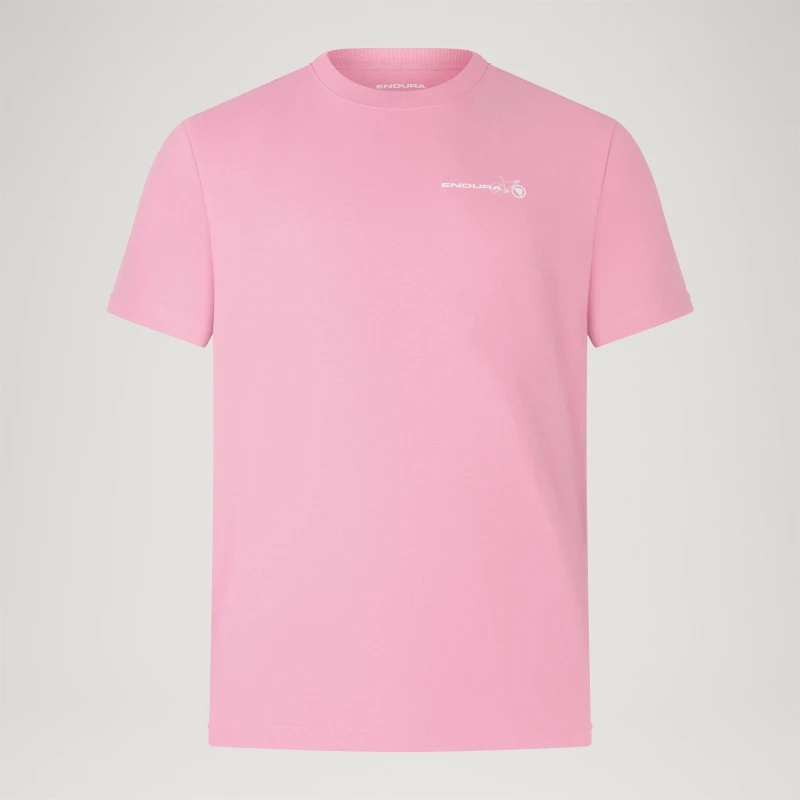 Image of Endura Mens Graphic Lifestyle T-Shirt Pink Thift male M