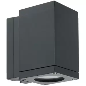 Image of Elstead Sandvik Outdoor 1 Light Down Wall Light, Graphite, IP65, GU10 LED