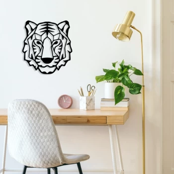 Image of Tiger - Black Decorative Metal Wall Accessory