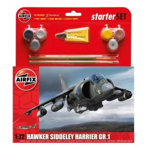 Image of Hawker Harrier GR.1 1:72 Air Fix Medium Starter Set