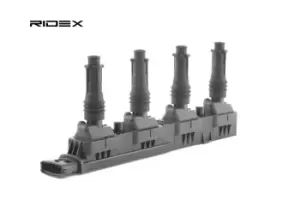 Image of RIDEX Ignition coil OPEL,SUZUKI,VAUXHALL 689C0165 1208012,1208020,24420584 Coil pack,Ignition coil pack,Engine coil,Engine coil pack 90543253,93177212