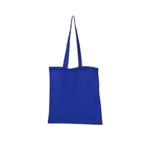 Image of United Bag Store Cotton Long Handle Tote Bag (One Size) (Royal Blue)