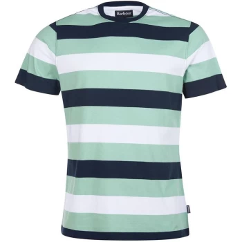 Image of Barbour Edwards Stripe T-Shirt - Navy NY91