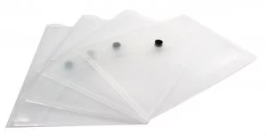 Image of Q Connect Doc Folder Plastic A5 Clr Clr - 12 Pack