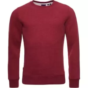 Image of Superdry Basic Crew Neck Sweatshirt - Red