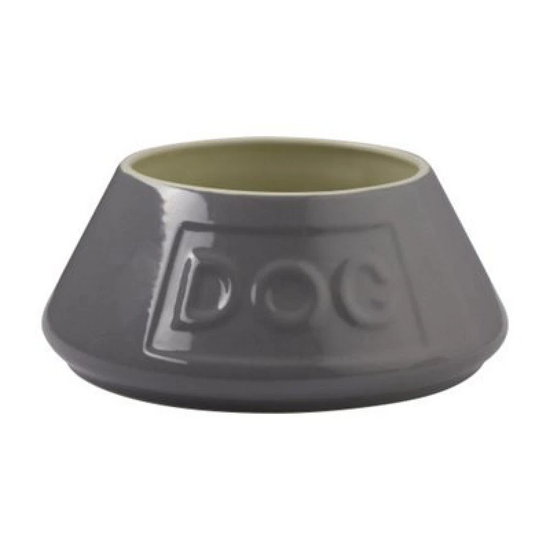 Image of Mason Cash Non-Tip Dog Bowl 21cm Dog Bowls 21cm Grey 71091802000