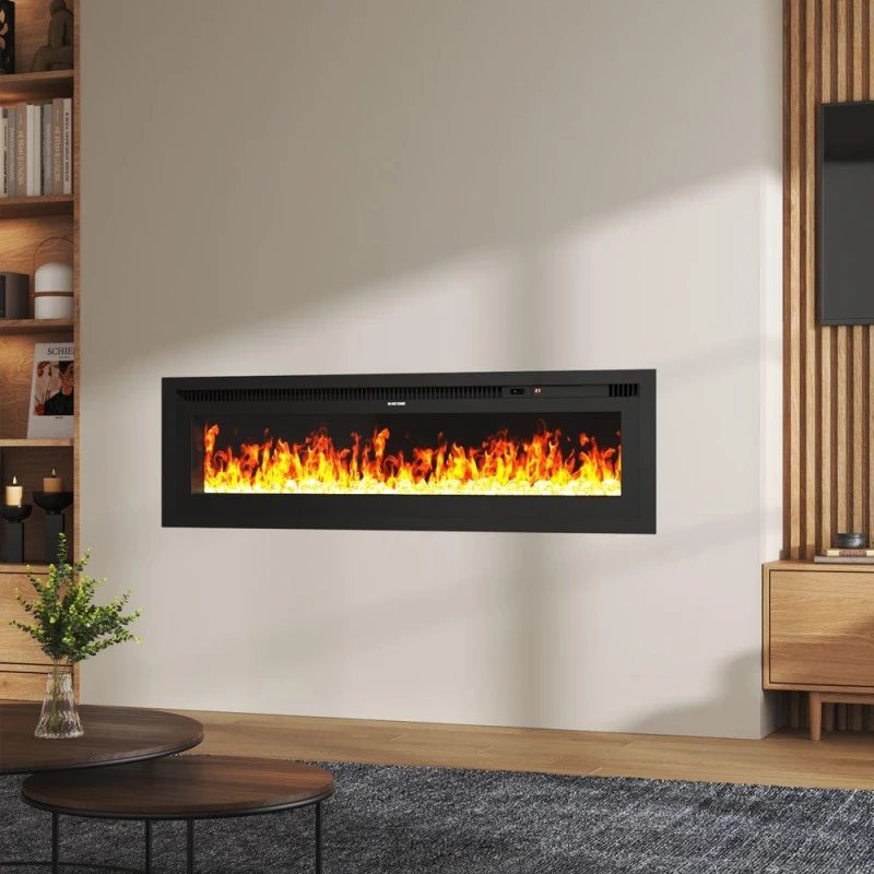 Image of Kabinet UK 50" Electrical Fireplace with Remote Black unisex One size