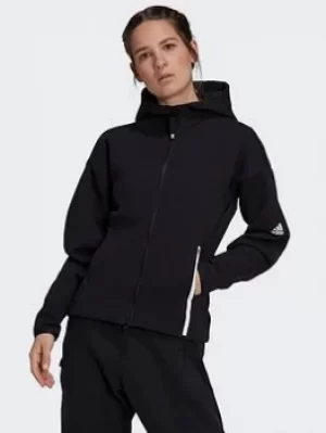 Image of adidas Z.n.e. Sportswear Hoodie, Black Size M Women