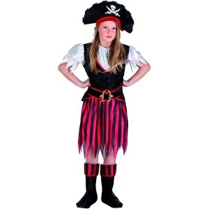 Image of Pirate Girls Fancy Dress Captain Costume