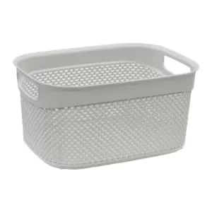 Image of JVL Droplette 9L Ice Grey Storage Basket