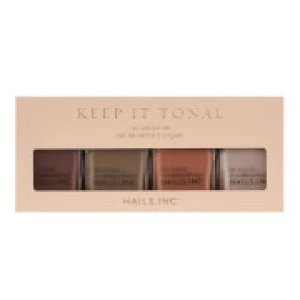 Image of nails inc. Keep it Tonal Nail Polish Set 4 x 14ml