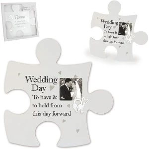 Image of Said with Sentiment Jigsaw Wall Art Wedding Frame