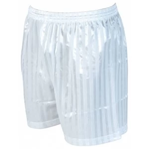 Image of Precision Striped Continental Football Shorts 30-32" White