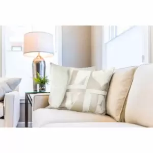 Image of Emma Barclay Pair Amor Love Cushion Cover Natural/Gold