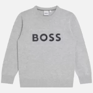 Image of Hugo Boss Boys Pullover - Chine Grey - 10 Years