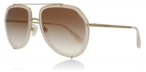 Image of Dolce & Gabbana DG2161 Sunglasses Opal Pink / Pink Gold 129813 55mm